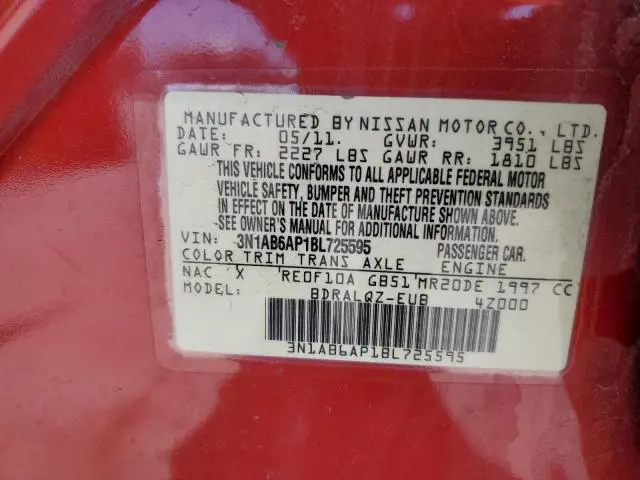 2011 NISSAN SENTRA 2.0  