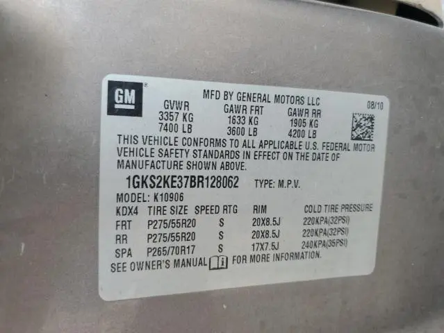 2011 GMC YUKON XL K1500 SLT  