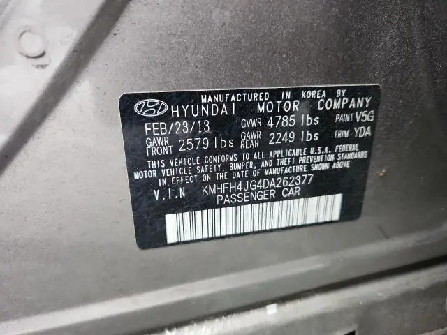 2013 HYUNDAI AZERA GLS  