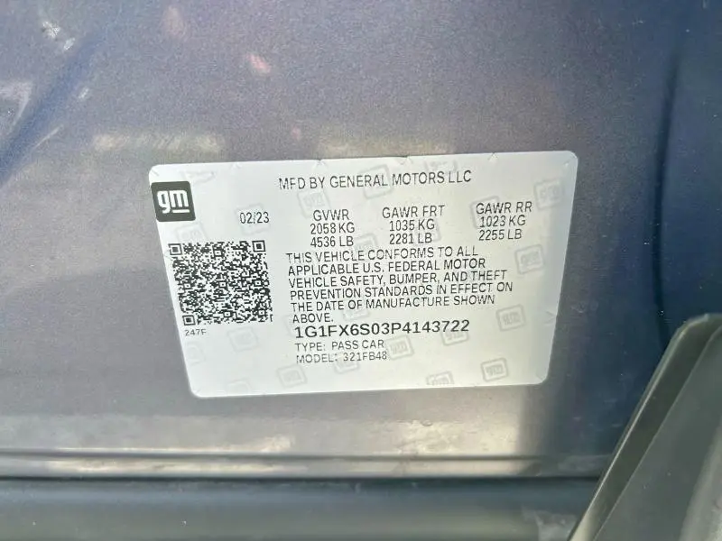 2023 CHEVROLET BOLT EV 2LT  