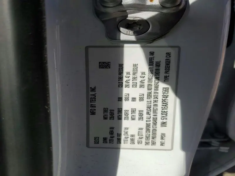2023 TESLA MODEL 3   