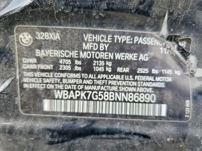2011 BMW 328 XI  