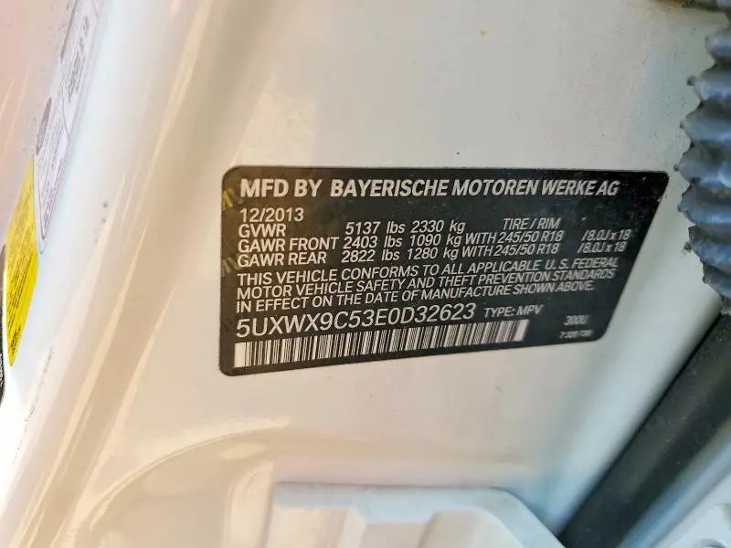 2014 BMW X3 XDRIVE28I  