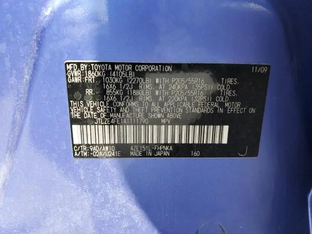 2010 TOYOTA SCION XB  