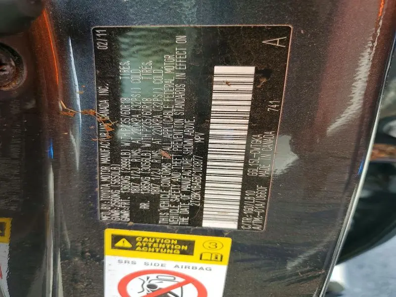2011 LEXUS RX 350  