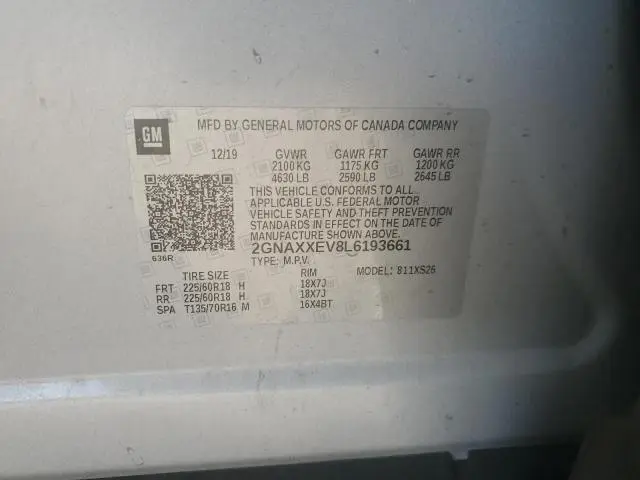 2020 CHEVROLET EQUINOX PREMIER  