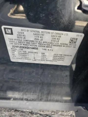 2016 CHEVROLET EQUINOX LS  