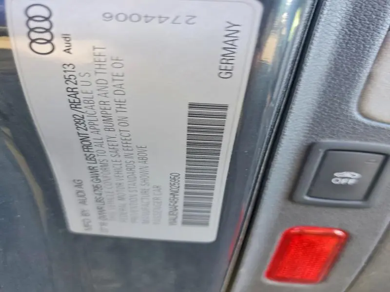 2017 AUDI A4 PREMIUM PLUS  