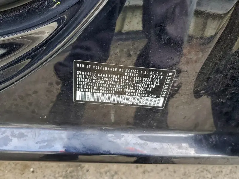 2022 VOLKSWAGEN JETTA S  