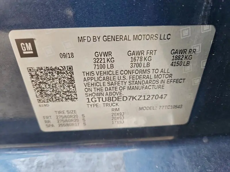 2019 GMC SIERRA C1500 SLT  