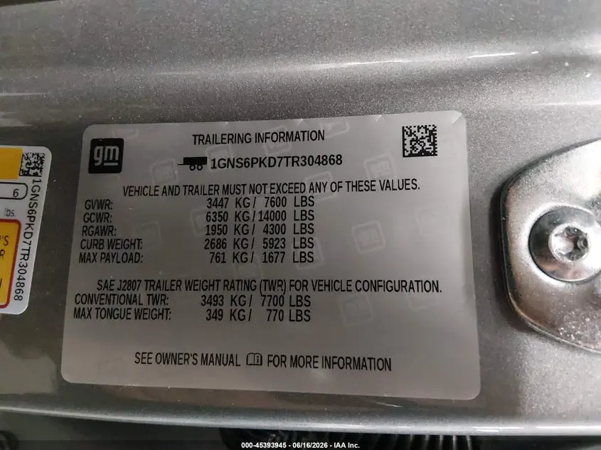 2026 CHEVROLET TAHOE 4WD Z71