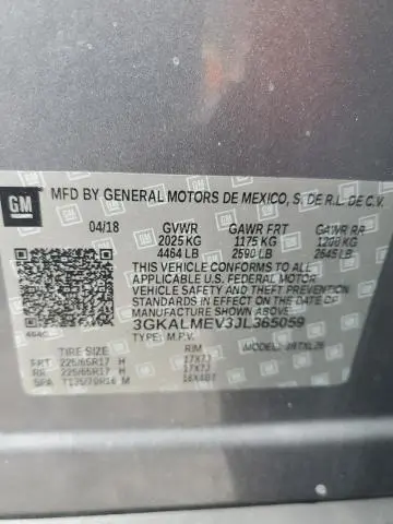 2018 GMC TERRAIN SLE  