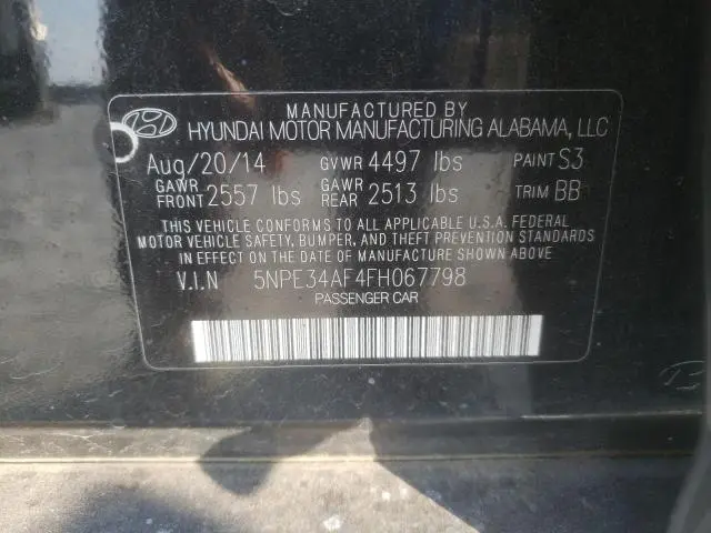 2015 HYUNDAI SONATA SPORT  