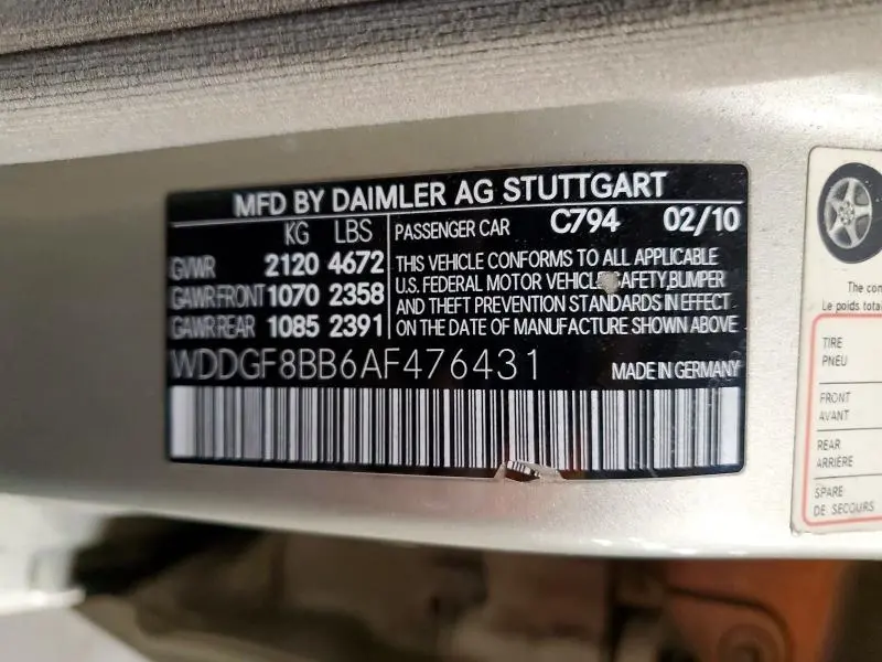 2010 MERCEDES-BENZ C 300 4MATIC  