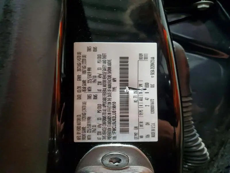 2020 FORD ESCAPE TITANIUM  