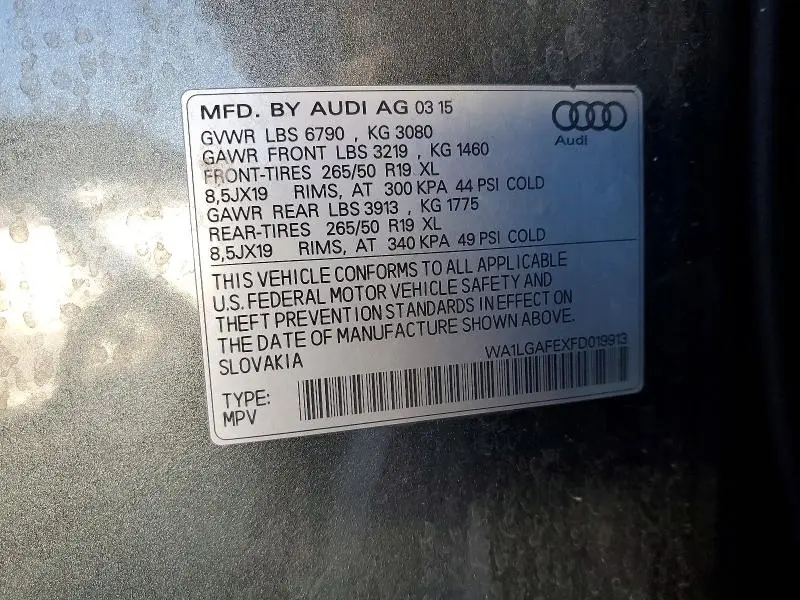 2015 AUDI Q7 PREMIUM PLUS  