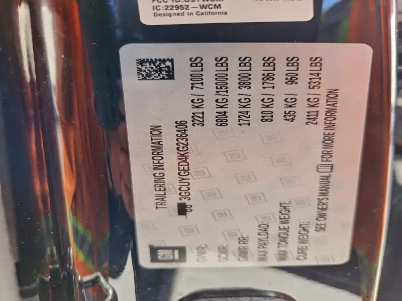 2019 CHEVROLET SILVERADO K1500 LTZ  