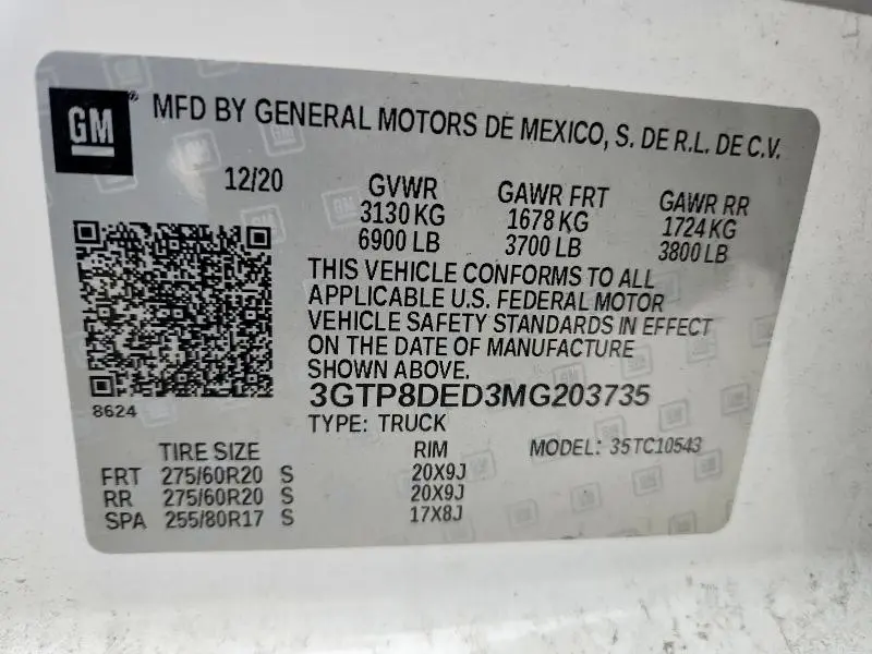 2021 GMC SIERRA C1500 SLT  