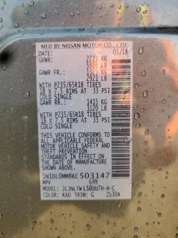 2019 INFINITI QX60 LUXE  