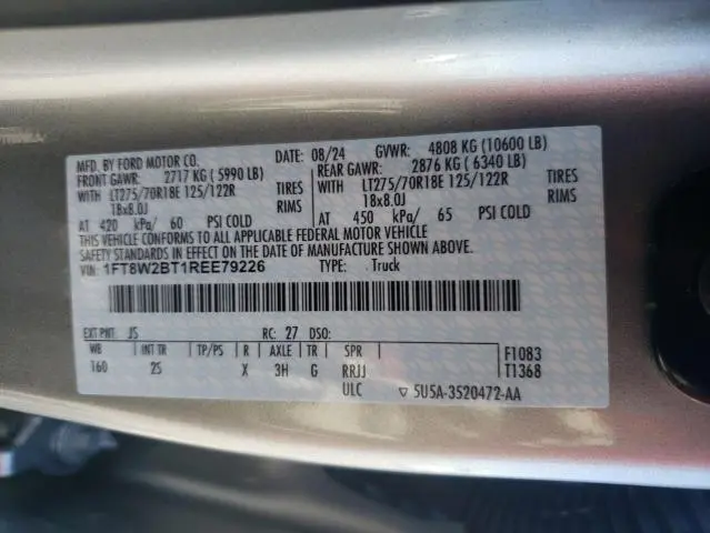 2024 FORD F250 SUPER DUTY  