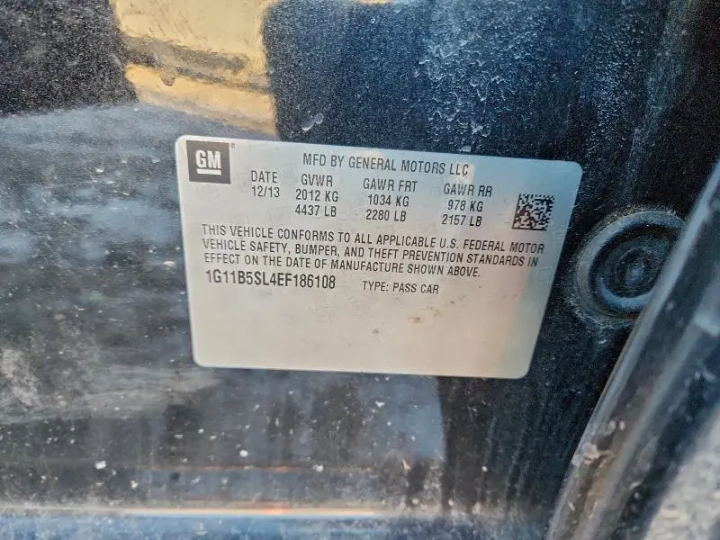 2014 CHEVROLET MALIBU LS  