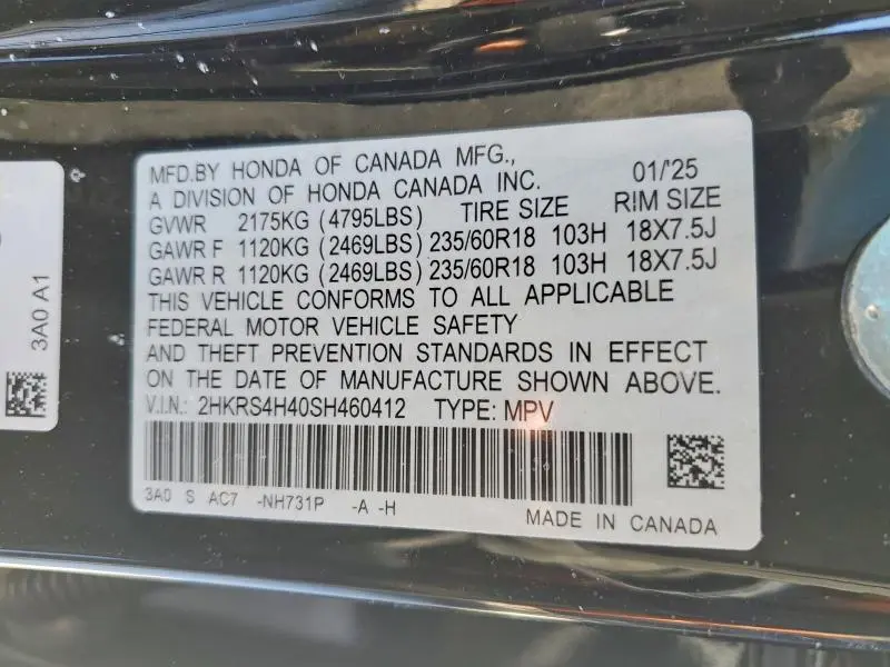 2025 HONDA CR-V EX  