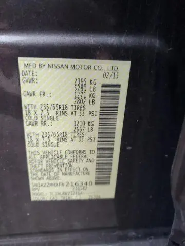 2015 NISSAN MURANO S  