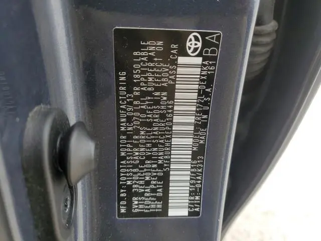 2014 TOYOTA COROLLA L  