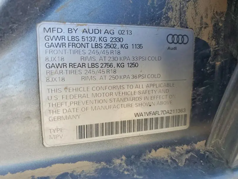 2013 AUDI A4 ALLROAD PRESTIGE  