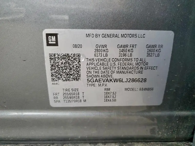 2020 BUICK ENCLAVE ESSENCE  