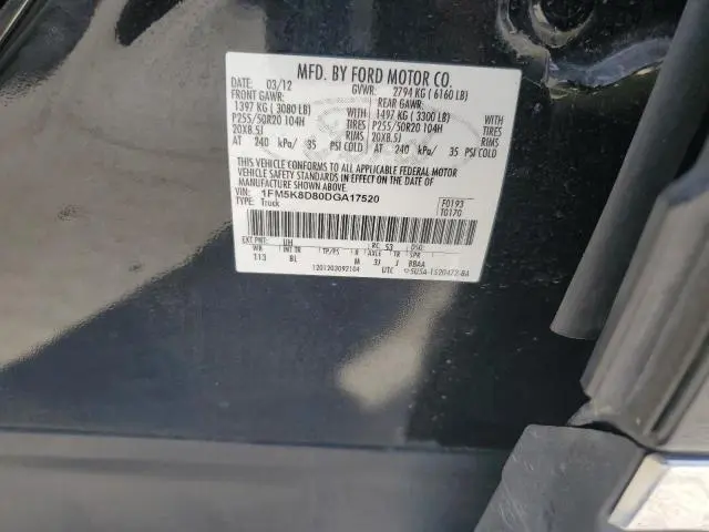 2013 FORD EXPLORER XLT  