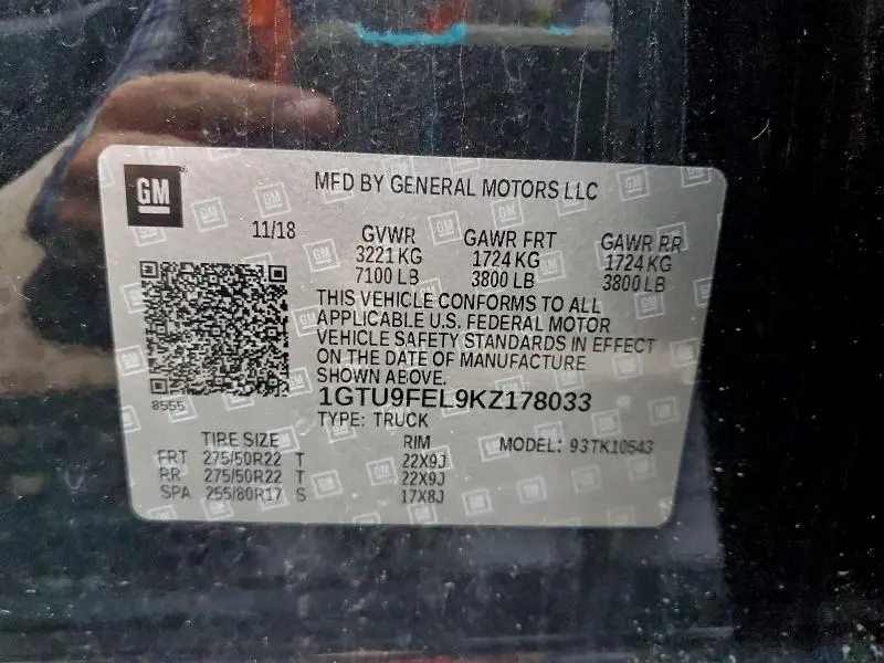 2019 GMC SIERRA K1500 DENALI  