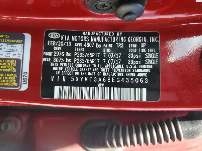 2014 KIA SORENTO LX  