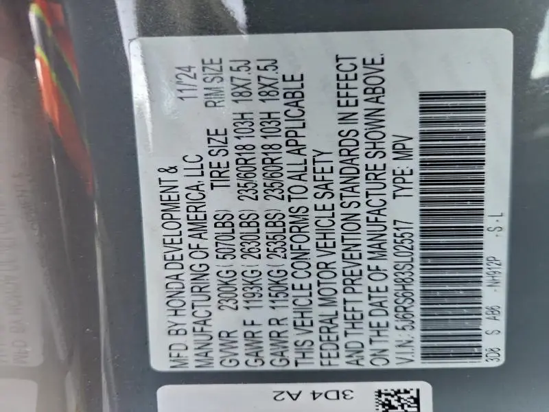 2025 HONDA CR-V SPORT-L  