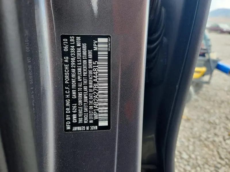 2011 PORSCHE CAYENNE S  
