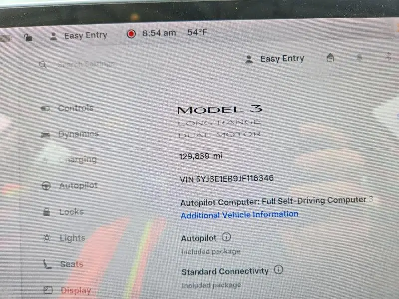 2018 TESLA MODEL 3   