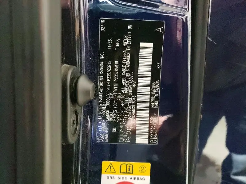 2016 LEXUS RX 350 BASE  