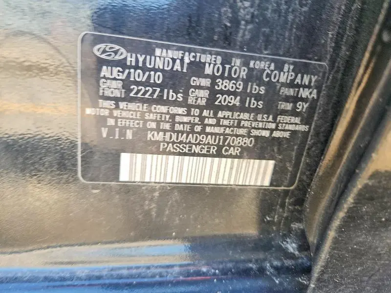 2010 HYUNDAI ELANTRA GLS  