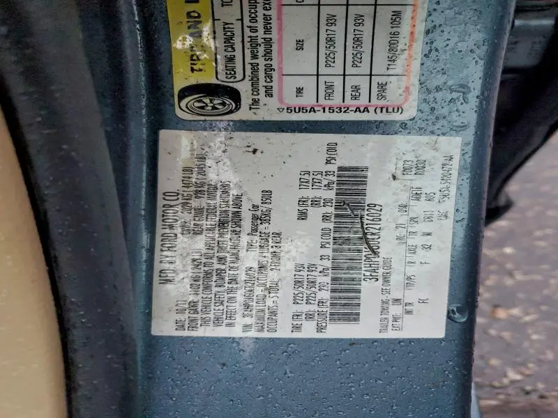 2012 FORD FUSION SEL  