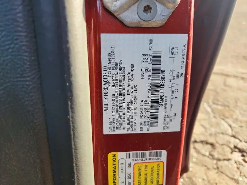 2014 FORD FUSION SE HYBRID  