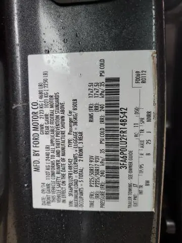 2015 FORD FUSION SE HYBRID  