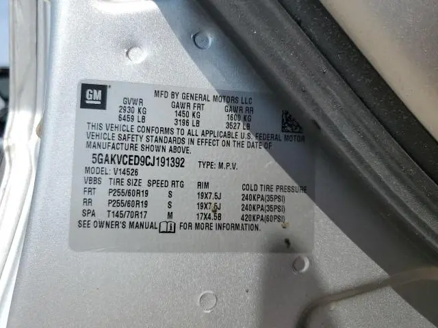 2012 BUICK ENCLAVE   