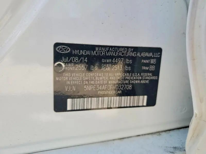 2015 HYUNDAI SONATA SPORT  