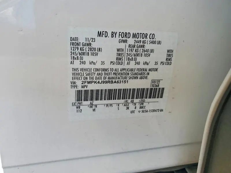 2024 FORD EDGE SEL  