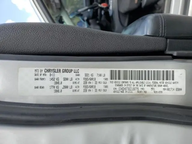 2012 DODGE DURANGO CREW  