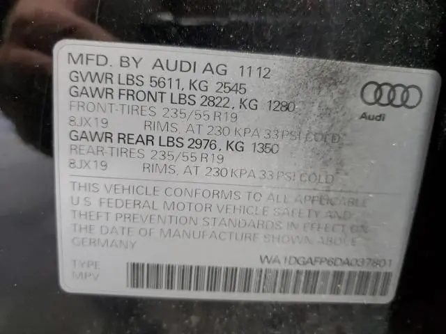 2013 AUDI Q5 PREMIUM PLUS  
