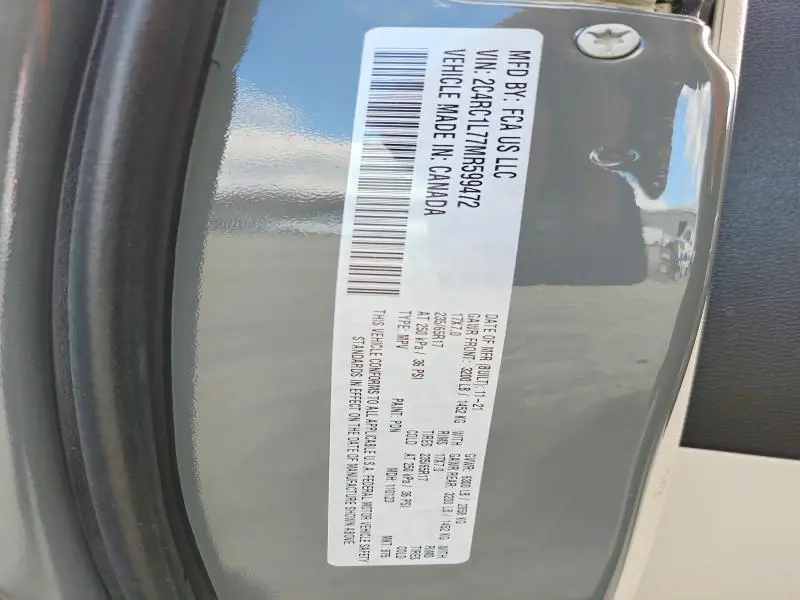 2021 CHRYSLER PACIFICA HYBRID TOURING L  