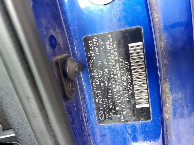 2013 HYUNDAI VELOSTER   