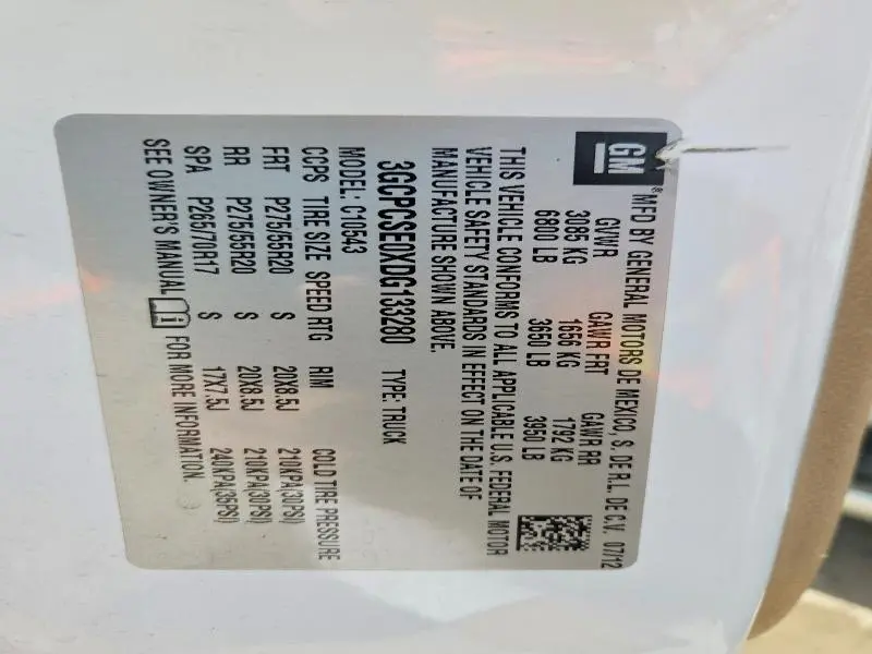 2013 CHEVROLET SILVERADO C1500 LT  