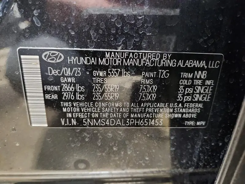 2023 HYUNDAI SANTA FE LIMITED  